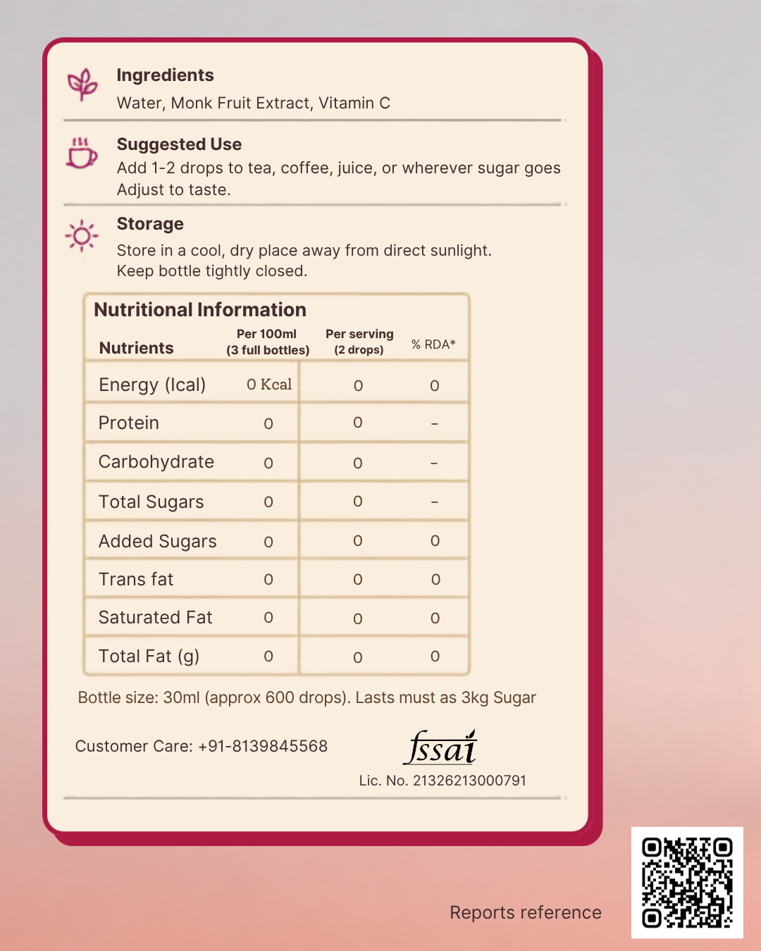Whats Not Sugar package