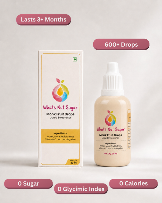 Whats Not Sugar - Monk fruit sweetener drops (3 months pack)